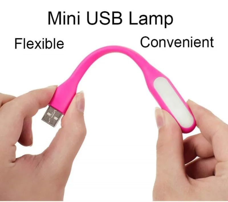 USB Light for Keyboard, LAMP Led Laptop Computer Light, Flexible USB Lamp for Reading Books, Adjustable Gooseneck Reading Lamp, White