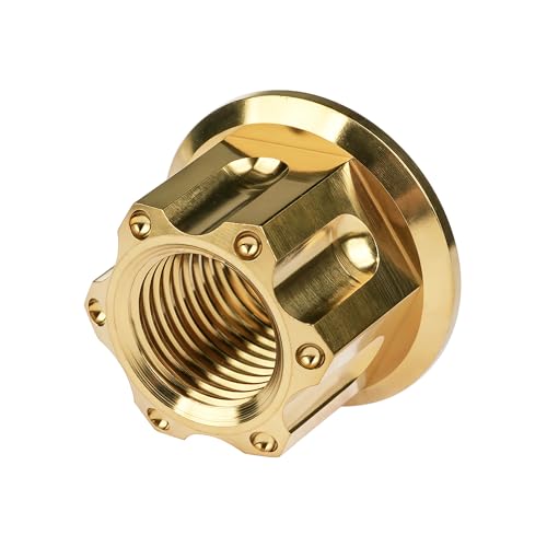 Titanium Flange Bolt Nut (M10 Pitch 1.5mm, Gold) M10 Pitch 1.5mm