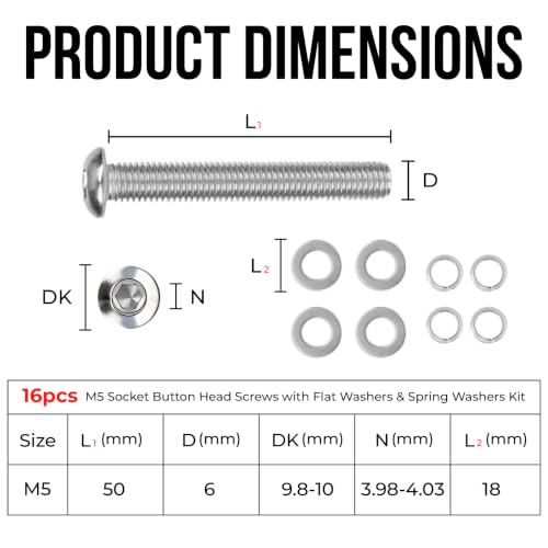 Replacement Screw Kit for A Pillar Light Mount for JL 4XE Gladiator JT