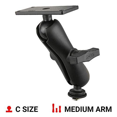 RAM MOUNTS Track Ball Mount for Humminbird Helix 7 RAM-202-24-354-TRA1U with Medium Arm Compatible with RAM Tough-Track System