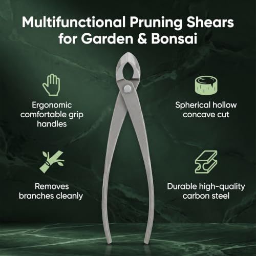 Concave Branch Cutter 8 Inch Carbon Steel Bonsai Shears