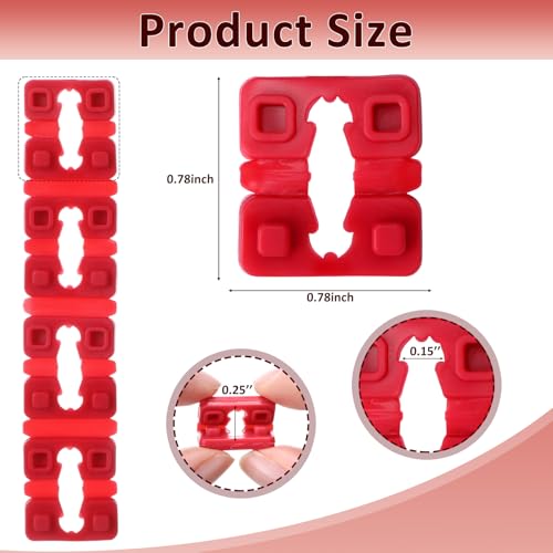 Outlet Spacers for Electrical Box, 200 Pcs, Red