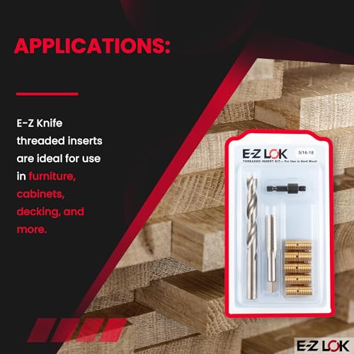 E-Z LOK Thread Repair Kit, 0.3125-18 5/16-18 Brass