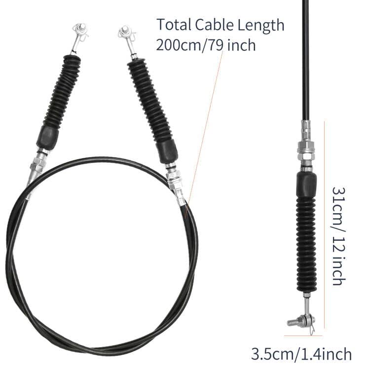 7081209 Heavy Duty Gear Shift Cable Replacement for Polaris Ranger 500 2X4 2005-2009, Ranger 500 4X4 2005-2007, Ranger 500 6X6 2005, Ranger 700 4X4 EFI 2007-2008 (200 cm / 78.74 inch)