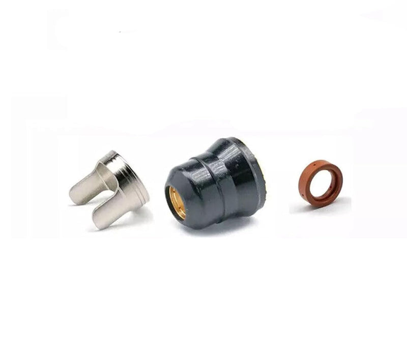 fits Harbor Freight Titanium Plasma65 TI-PC65 iPT-65 56255 56811 59182 58895 59164 Plasma cutter consumables Nozzles Electrodes Cups kits (23pk tips Kits) Plasma 65 IPT-65 23PK