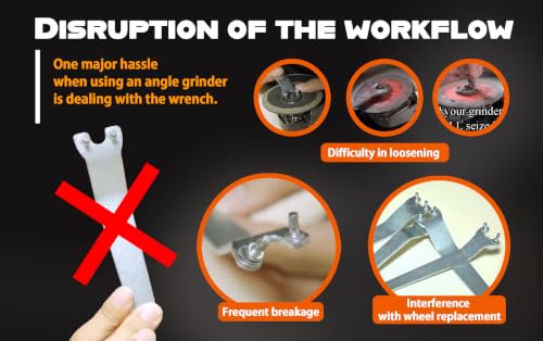 Magic 5/8-11 Quick-Release Angle Grinder Inner Flange Nut 2PK