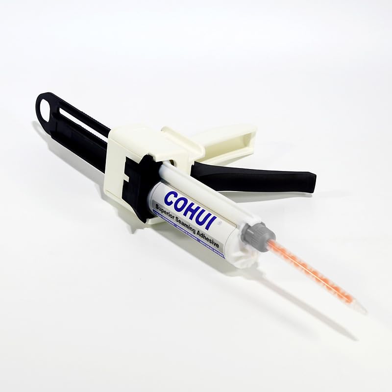 10:1 Dispenser Gun for 50mL/75ML(1.69 o /2.54 oz) for 2 Part Adhesive Cartridges - Professional Mixing Impression Dispensing Dispenser for Two-Component AB Glue