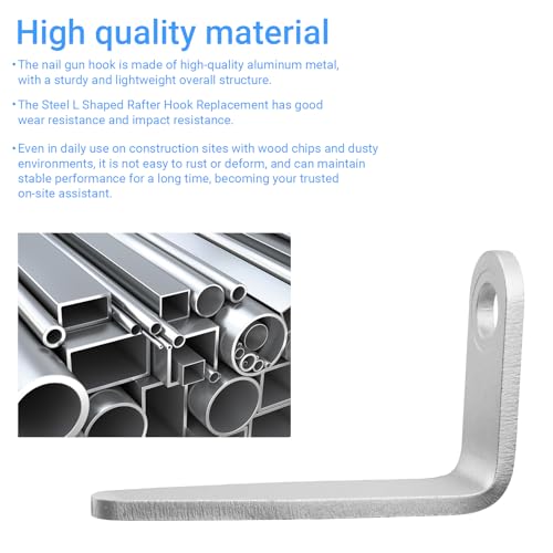 Pneumatic Tool Rafter Hook Hanger,Nail Gun Hook for Senco PC0350 (4 pcs) 4