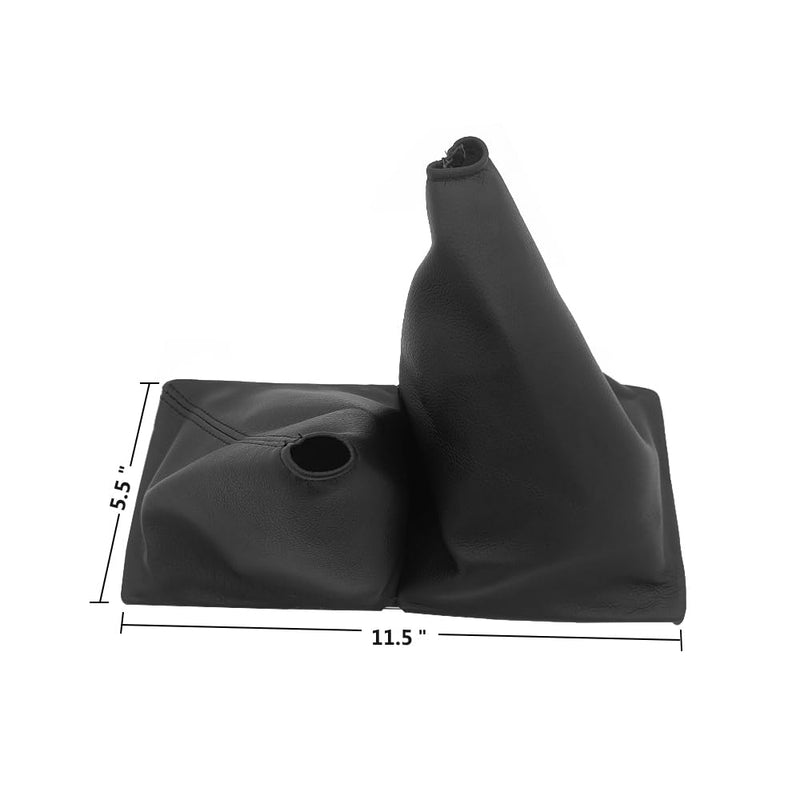 Manual Shift Boot Cover, Shifter Cover Fits for Toyota 4Runner Pickup 4x4 5spd 1984-1989 Black, 11.5" Length Frame Black-11.5"