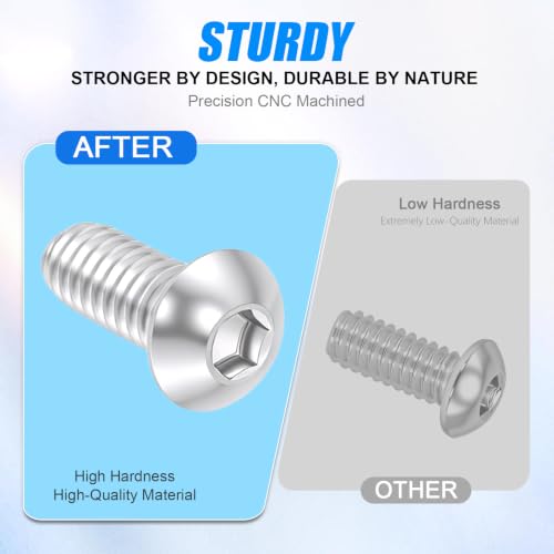 Titanium Alloy Bolts Screws with 20 Pack - #11105 O-Ring