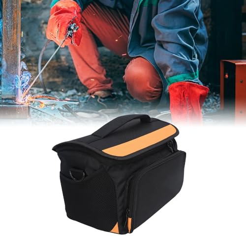 ZJchao Fusion Splicer Bag, Nylon Fiber Optic Splice Tool Organizer Optical Fiber Fusion Splicer Tool Bag Universal Pouch with Rain Cover and Rope for Compatible with 99% Fusion Splicer
