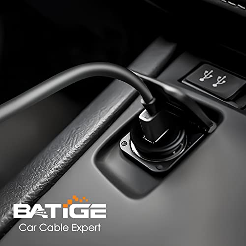 BATIGE 5 Pack Single Port USB 3.0 Car Mount Flush Cable USB 3.0 Male to Female Extension Waterproof for Car Truck Boat Motorcycle Dashboard Panel 3ft