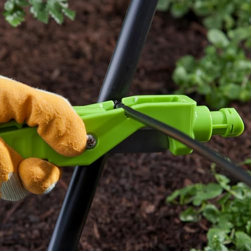 Raindrip 63500UB, 4-in-1 Cut N' Punch Tool, For Drip Irrigation Supply Tubing and Drip Systems, Multi-Functional Irrigation Accessory Tool, Green