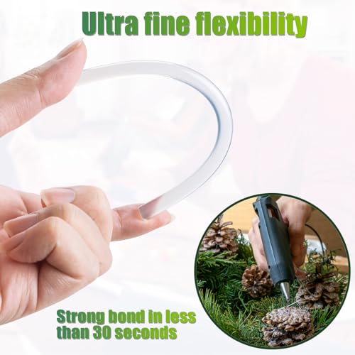 Mini Hot Glue Sticks for Glue Gun, 50 Pack Hot Glue Gun Sticks Fits Most Glue Guns, All Purpose Clear Strong Mini Hot Glue Sticks for DIY Art Crafts, Gluing Projects, Bond, 5.9" Long x 0.27" Diameter