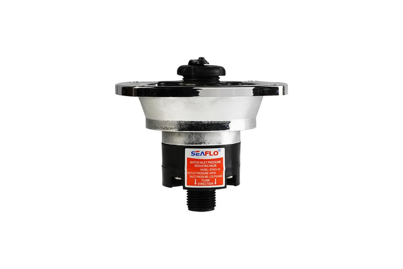 SEAFLO Wall Mount Pressure Regulated Water Inlet (Chrome) Chrome