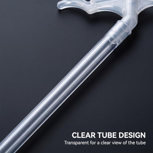 10-Pcs Clear Spray Foam Replacement Tubes -with Quick-Connect Nozzles for Insulating Foam and Urethane Adhesives, Universal Fit DIY and Industrial Applications