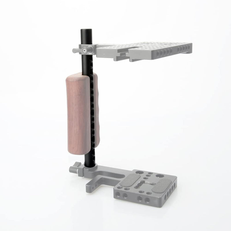 NICEYRIG 7.7 Inch 15mm Cheese Rod with 1/4 3/8 Locating Holes for DSLR Camera Cage Rig System - 074 7.7'' 15mm cheese rod