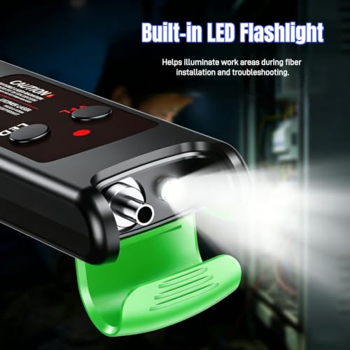 Visual Fault Locator - Portable Green Light Tester for SC FC ST LC (15KM) 15KM