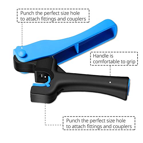 Outus 2 Pcs Drip Irrigation Tubing Hole Punch Tool Fitting Insertion Tool