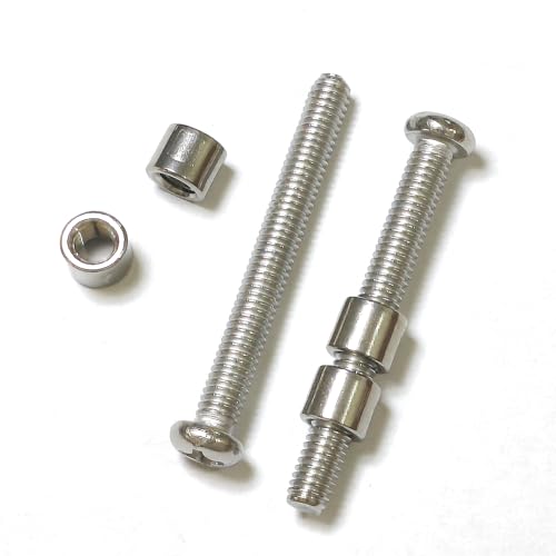 12 Sets/lot 35mm Loveless Bolt Knife Handle Fasteners 1/4” Diameter Nut for Knife Maker Tactical Survival Knife Shaft Fasteners (Nut Size 6mm)
