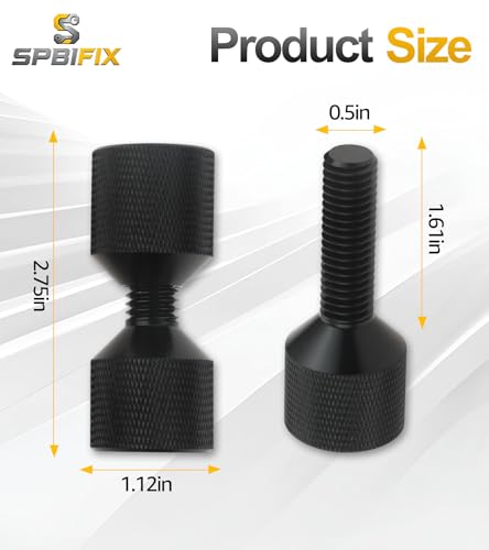 1-1/8" Two Hole Alignment Pins Set 6061 Aluminum Lightweight Construction 2 Hole Flange Alignment Pin Compatible for ASME 150LB Flanges