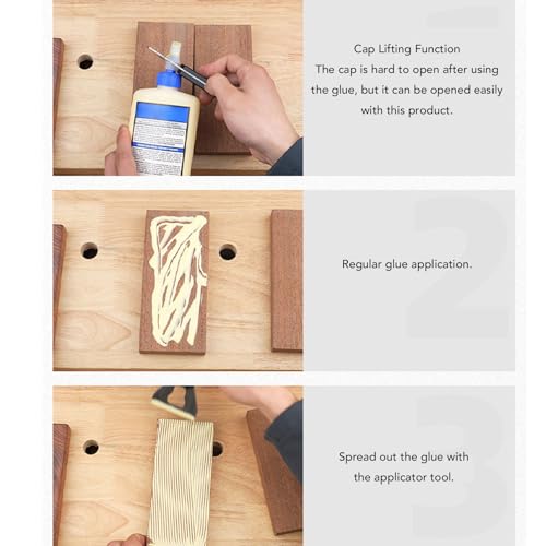 WALFRONT Wood Glue Applicator Set Wood Glue Brush with Paint Tray Roller Brush for Handmade Tasks