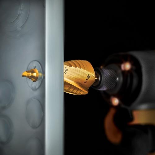 DEWALT Step Drill Bit, Impact Ready, 3/16-Inch-1/2-Inch (DWA1784IR) 3/16" - 1/2" (Pack of 1) 3/16" - 1/2"