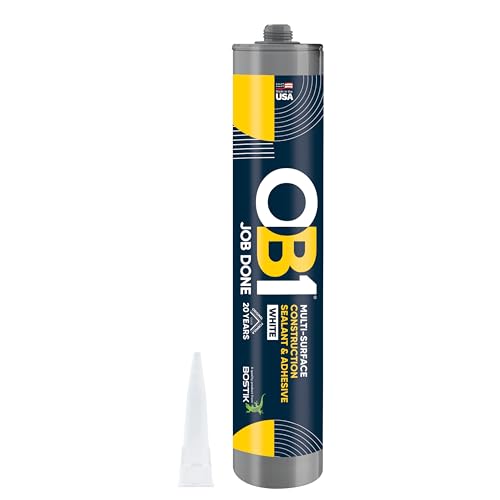 OB1 Universal Caulk Sealant & Adhesive White 10.1oz - 1 Cartridge
