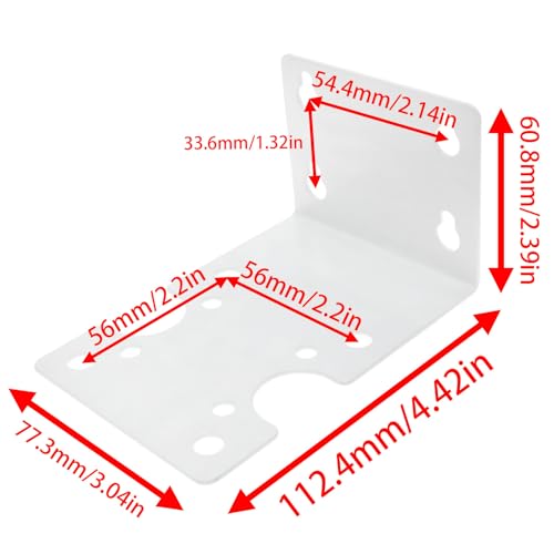 Water Filter Housing Bracket, 1.7 mm Heavy-Duty Metal Wall Mount