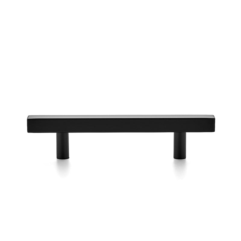 Ravinte 10 Pack 6'' Square Cabinet Pulls Matte Black Stainless Steel Kitchen Drawer Pulls Cabinet Handles 6”Length, 3-3/4” Hole Center