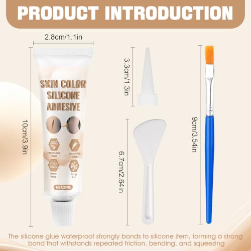 Silicone Glue, High-Flexibility and Waterproof, Skin Color