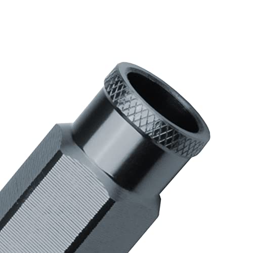 Gunmetal 20 PCS M12x1.5 Lug Nuts Short 50mm Tuner Open End Aluminum Wheels Rims Cap WN01 GUNMETAL
