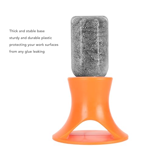 Liquid Glue Holder Stand, Sturdy Nontip Leakproof Bottle Storage Organizer for Scrapbooking Crafts Thick Plastic Orange Single