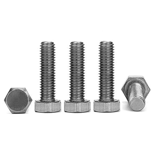 Manloney LLC Universal Screws M9 Hex Head Cap Bolts 1.0mm Pitch Fine Thread Stainless Steel Screw (M9x40-1.0) M9x40-1.0