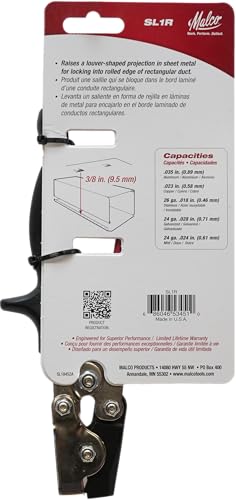 Malco SL1R Snap Lock Punch, steel, red, black
