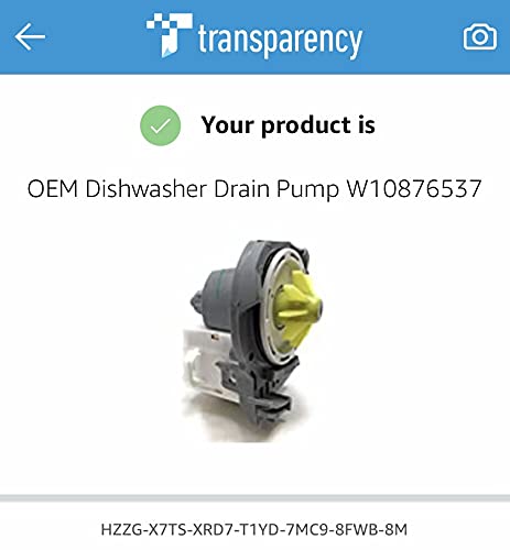 OEM Dishwasher Pump W10876537 W10348269