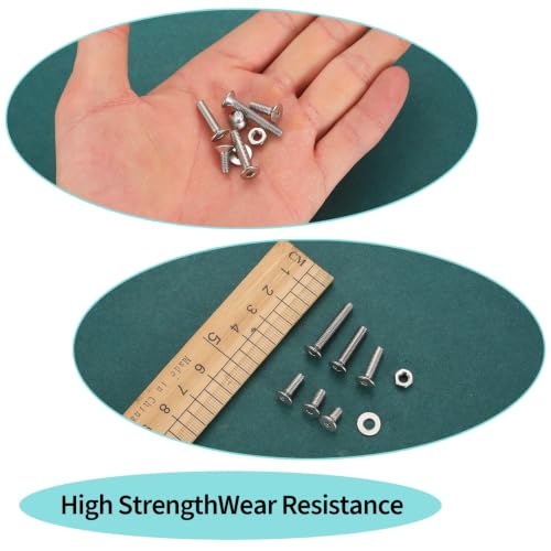 488 PCS M4 Countersunk Screws Kit, M4 Flat Head Machine Screws Assortment 488