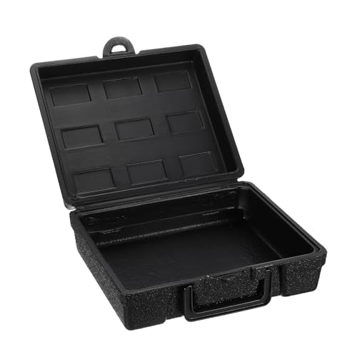 HARFINGTON Hard Carry Case 10" High-Density Polyethylene Empty Tool Box Rust & Weather-Resistant Blow Forming Tool Case for Household Workshop Car 10"