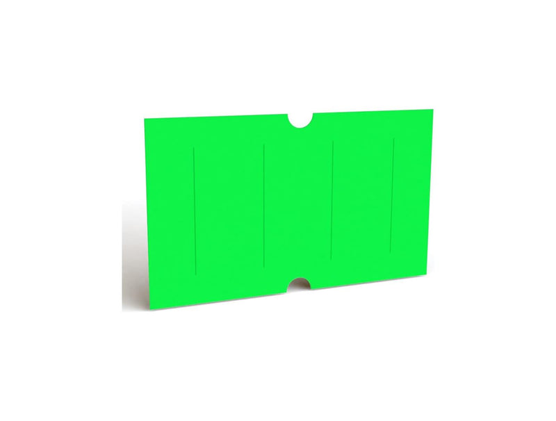 MX 5500 Price Gun Labels, 20 Rolls, 10,000 Labels Total, Includes 2 Ink Rollers (Fluorescent Green with Security Slits) Fluorescent Green
