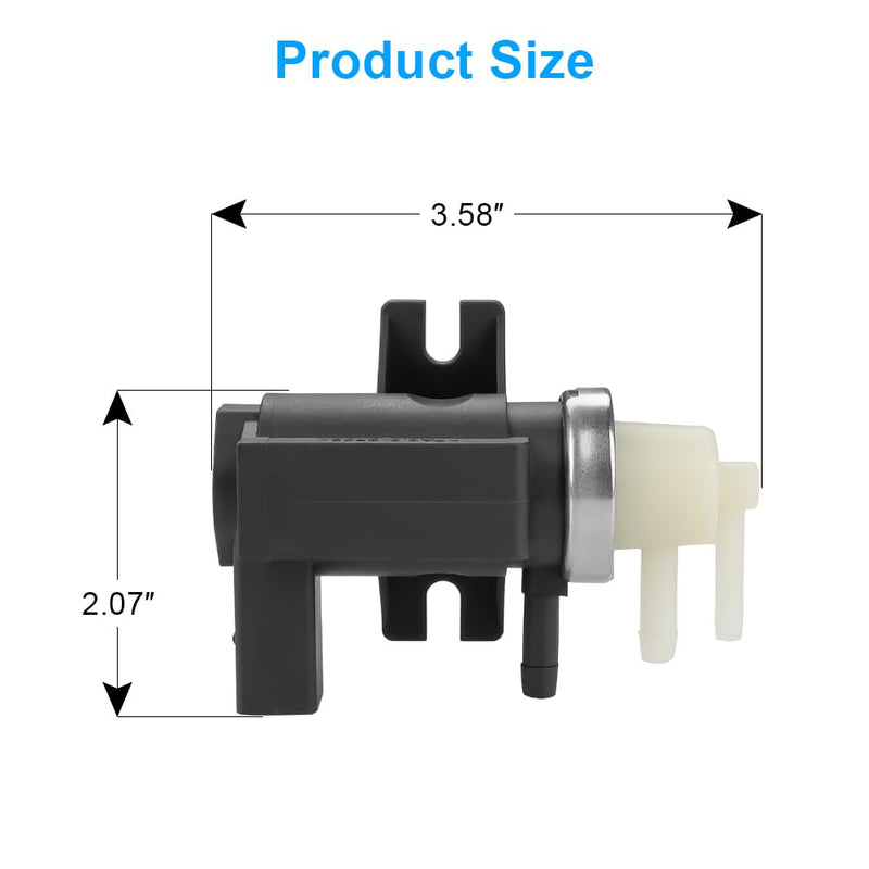Turbo Boost Pressure Vacuum Control Solenoid Valve Compatible with Audi A3 VW Beetle Golf Jetta Passat Replacement for 1K0906627A 1K0906627B 1J0906627B VS198 1K0-906-627A 1J0-906-627-B