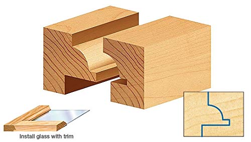 Amana Tool - 49640 Carbide Tipped Wainscot Wall Panel Bead Stile Cutter 1-1/8 Dia x 1/2 x 1-1/8 D x 3/8 CH x 1/4 Inch SHK