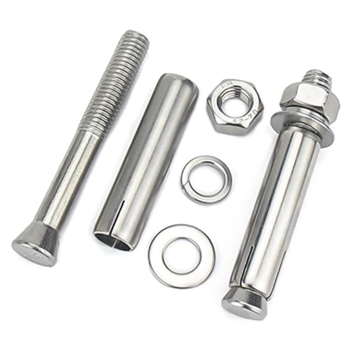 4Pcs 304 Stainless Steel M12 x 70mm Expansion Bolts Hex Anchors M12*70