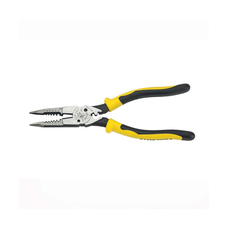 Klein Tools J207-8CR Needle Nose Pliers, Made in USA, All-Purpose Linesman Pliers for Crimping, Looping, Cutting, Stripping, Crimping, Shearing Crimper