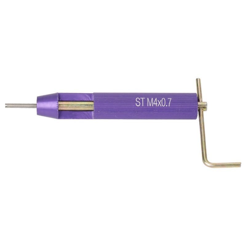 50pcs Thread Repair Kit, M4 x 0.7 Stainless Steel Wire Thread Insert Combination Tool Set for Restoring Damaged Wires in Steel M4 x 2D