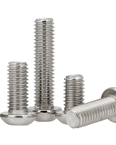 IMScrews 1/4-20 x 5/8" Button Head Socket Cap Bolts Screws, 304 Stainless Steel, Allen Hex Drive, Pack of 100 #1/4"-20 x 5/8"