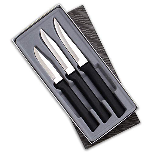 RADA Cutlery Paring Knife Galore Gift Set (G201) & Sharpener, Black
