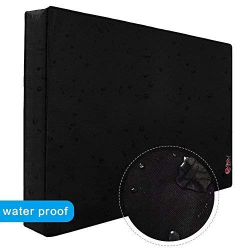 KOLIFE K LIFE Outdoor TV Cover 28 to 32 inches, Waterproof and Weatherproof, Fits Up to 30''W x 19''H for Outside Flat Screen TV 28'' - 32'' Black