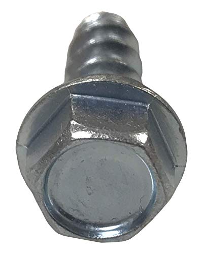 Hip Together Lawnmower Screw 1/4"-15 x 3/4" High-Low Blunt-Point Unslotted Hex Washer-Head Screws (Pack of 12)