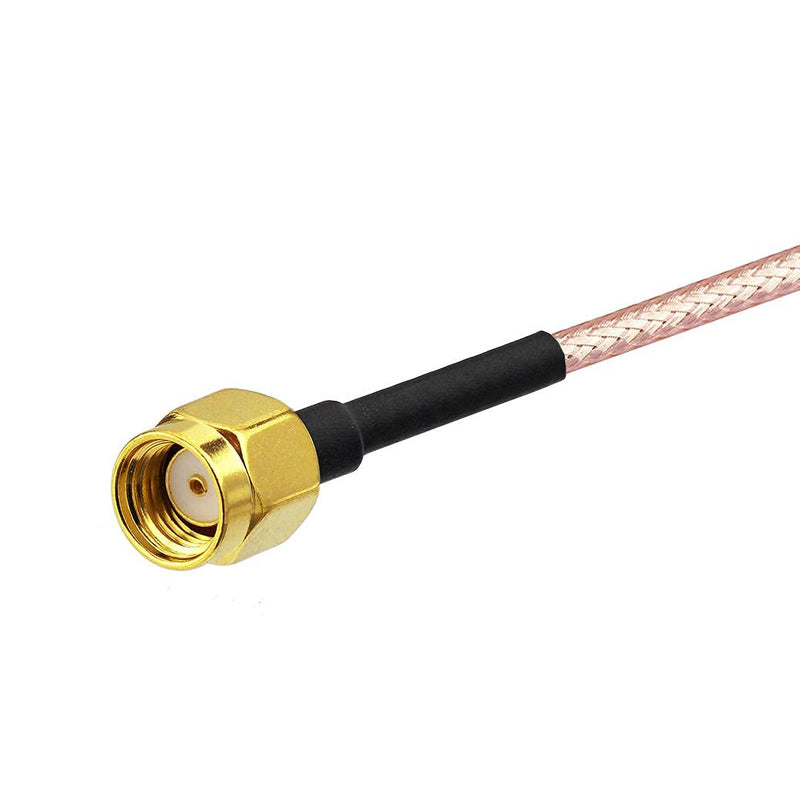 Bingfu WiFi Antenna Extension Cable (2-Pack) RP-SMA Male to RP-SMA Female Bulkhead Mount RG316 Cale 15cm 6 inch for WiFi Router Security IP Camera Wireless Mini PCI Express PCIE Network Card Adapter 6 inch / 15cm