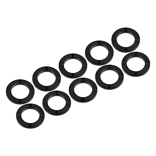Titanium Ti Flat Washer M7 M8 M10 M12 M14 (M8, Black)